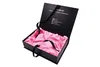 New Design Hair Extension Gift Cardboard Book Shaped Magnetic Box Packaging With Satin Silk Insert