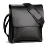 Maletín para hombre, bolsos de negocios, bolso de mensajero informal de cuero PU para hombre, bolso cruzado Vintage para hombre, Bolsas, bolsos de hombro negros y marrones