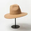 Fashion top light wool jazz top hat catwalk shopping travel felt hat