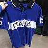 T-shirt italien à manches courtes pour hommes 100% coton ITALIA de haute qualité avec technologie de broderie. Le t-shirt décontracté à la mode en coton s'adapte à votre