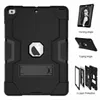 Heavy Duty Shockproof Trwała Chorupa Drop Ochrona Ochronna Case Kickstand dla Nowego 9,7-calowego IPAD (2018/2017) A1822 / A1823 / A1893 / A1954