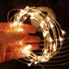 LED Solar Light String 10M 20m 8 Tryby Sliver Copper Wire Light Outdoor Gwiaździsty Wróżka Garden Trawnik Światło do dekoracji