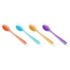 Home Use Mini Silicone Spoon Colorful Heat Resistant Spoons Kitchenware Cooking Tools Utensil 20.5*4.5cm Colorful Heat Resistant