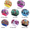 Africaine pour enfants filles Chapeau satin imprimé nuit de sommeil Cap large bande élastique Sleeping Caps Bonnet Bonnet enfants Indien New Nightcap