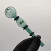 Tubo de fumaça de vidro manual Tubo de queimador de óleo mais novo Aprox 14 cm com tigela colorida espessa cachimbo de água de água de água