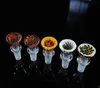 Fashion Colorful Wig Wag Dab Rigs Glass Water Bong Bowl 14mm Male Joint Smoking Accessories Water Pipe XL-SA06