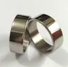 30pcs/lot Silver Simple Plain 8mm Width Fashion Stainless Steel Rings For Men Wholesale Jewelry Lots