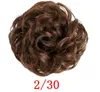 Syntetiska hårbangs Blond Messy Bun Curly Extension Ring Chignon Hairpiece Warp Ornaments Scrunchies Fake Hair Ties8726143