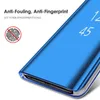 Funda con tapa de espejo inteligente de lujo para Xiaomi Redmi 9 9A Note 9S 8 Pro 8A 8T, funda de cuero con soporte transparente para K30 10X Mi 10 Lite Youth