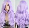 MCOSER peruca cosplay luz roxa ondulado longo Curly Anime Hair Show Partido 100% de fibra de alta temperatura