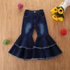 Kids Meisjes Jeans Denim Meisjes Flare Broek Ripped Jeans Bell Bottoms Lange Broek Wide Been Broek Kids Designer Kleding 8 Designs DW5768