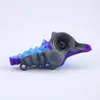 nice Spoon Pipe Portable Silicone Hand Water For Tobacco Dab Oil Rigs Glass Bongs Smoking pipes