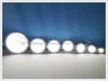 Düz Işık Süper İnce Yuvarlak Kare Gömme Tavan LED Panel Lambası Işık 24 W 18 W 15 W 12 W 9 W 6 W 3 W AC85-265V gömülü Alüminyum PMMA KURULUM