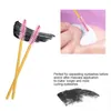 50 ADET Kirpik Fırçalar Makyaj Fırçalar Tek Kullanımlık Maskara Değnekleri Aplikatör Göz Lashes Kozmetik Fırça Altın Sopa Makyaj Araçları