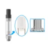 S4 Glass Wickless Vaporizer Tank Ceramic Atomizer 510 Thicker Oil Cartridge with 2.0mm hole