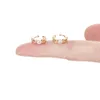 2 пары CZ круглые серьги-каффы серьги-кольца многоцветный медь циркон камень без пирсинга серьги-манжеты для ушей для женщин Jewelry9442822