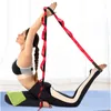 Resistance Bands Indoor Fitness Elastic Yoga Strap 12 Loops Justerbart träning Band Stretching Belt för fysioterapi Träning Pilates