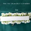 シルク牡丹のローズ人工花の列DIYの結婚式の花の壁のアレンジメントの装飾の結婚式の鉄のアーチ背景ガーランド50 / 100cm