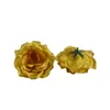 Konstgjorda blommor Silk Rose Head Diy Decor Vine Flower Wall Wedding Party Decoration Gold Artificial Flowers for Decor