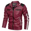 Abbigliamento firmato Giacca in finta pelle da uomo Giacche in PU Bomber Giacca a vento Capispalla Cappotti da baseball spessi Cappotto con cerniera autunno hip hop treetwear