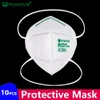 Maschera KN95 FFP2 POWECOM con certificato CE 2834 Lista bianca UE Fornitura di fabbrica Fascia riutilizzabile 5 strati Protettivo Antiappannamento Antipolvere