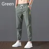 جودة عالية رجل القطن الكتان السراويل الرباط منتصف الخصر جيب فضفاض قلم رصاص عارضة الحريم sweatpants السراويل