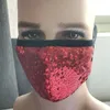 Masques de visage de mode de couleur scintillante masque de paillettes éblouissantes masques de protection solaire en coton PM2.5 minces masques de designer colorés et respirants