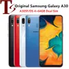 Rinnovato originale Samsung Galaxy A30 A305F Dual SIM 6,4 pollici Octa Core 4 GB RAM 64 GB ROM 16 MP sbloccato 4G LTE Smart Phone 1pc DHL