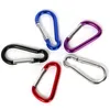 Moschettone in alluminio D-Ring Molla in lega di alluminio Moschettone Portachiavi Outdoor Camping Arrampicata Snap Clip Lock Buckle Hook Fishing Tool