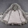 Mulheres de casaco de inverno de parkas feminino casaco de inverno longa prata Mongólia ovelha pato parka luci22