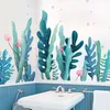 [Shjuekongjian] Autocollants muraux d'algues DIY Stickers muraux de plantes marines pour salon enfants chambre à coucher accessoires de décoration de maison1