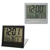 Calendrier numérique pliable LCD, réveil numérique, Table de bureau, météo, température, Mini horloge électronique pour la maison