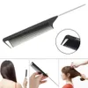 Professional Heat Resistant Salon Black Metal Pin Tail Antistatic Comb Cutting Comb Hair Brushes Hair Care J27129756490