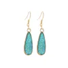 Waterdrop Resin Druzy Drusy Charms Earrings Designer Earring Fashion Dangle Earings for Women