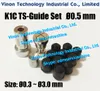 (1set) SODICK K1C TS Ruby Guide Set D = 0,3-3,0 mm pour Sodick K1C Small Hole Drill EDM (TS-Guide * 1PC + Collet * 1PC + Spacer * 1PC + Sceaux en caoutchouc * 10pcs)