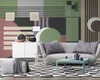 3d tapety salon geometryczny linie światło luksusowa geometria salon sypialnia WallCovering HD Tapeta