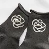 Kvinnor Tjej Camellia Bomull Strumpor 3 Färger Blomma Andas Socks Fashion Hosiery Högkvalitativ grossistpris
