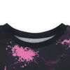 Running Sets Women Tie-dyed Printing Jogging Sports Suit Casual Tracksuits Drawstring Loose Leisure Two-piece #3