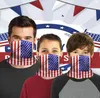 US Warehouse American Flag Printed Protective Mask Vuxna Kids Sport Ridning Masker Mask Bib Magic Handduk med 1 Filter gratis FY7142