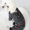 Macacão para cachorro de estimação, roupa fina 100% algodão para filhotes de cachorro, pijama de manga comprida para cães pequenos, moletom chihuahua poodle t316q