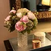 13pcs / Demet Yapay Şakayık Dekoratif Parti İpek Sahte Çiçek Şakayık Home For Otel Dekor DIY Düğün Dekorasyon Çiçek Çelenk C0924