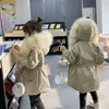 30 inverno caldo per bambini cappotto di pelliccia con cappuccio rimovibile bambino ragazzo giacche spesse ragazze capispalla vestiti adolescenti bambini giacche a vento9617663