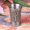 Retro Metal Egyptian Wine Glasses Home Decor Zinc Alloy Retro Metal Egyptian Wine Glass Liquor Cups Exquisite Business Gift Wine Glass