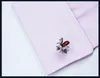 Crystal shirt cufflinks for mens Jewelry Cuff link Whole Luxury Button Male High Quality Animal guests2882