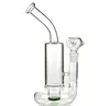 10 "Tornado Clear Glass Water Bong Turbine Percolator Cyclone Bongs With Dragon Claw Style 18mm Bowl