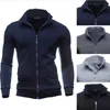 Plus Size 3XL jesień zima z bluzki z bluzki Mężczyźni Bluzy Zipper Fitness Hoodcy Kurtki i płaszcze dla Men Cardigans