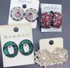 10PairsLot Mix Style Colors Fashion Brincos pregos para mulheres Brincho de jóias artesanais EA0134916015