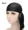 New 18 colors Fashion Men's Satin Durags Bandana Turban Wigs Men Silky Durag Headwear Headband Pirate Hat Hair Accessories