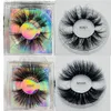 Fashion 25mm 27mm 8D Faux Mink False Eyelashes Long Fluffy Wispies Eyelashes Extension Cruelty-free Handmade Lashes Eye Makeup