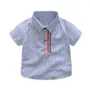 NOUVEAU CHIRTS STRIPES   Short Baby Boy Clothes Messieurs Gentille Coton Soft Cotton Toddler tenues